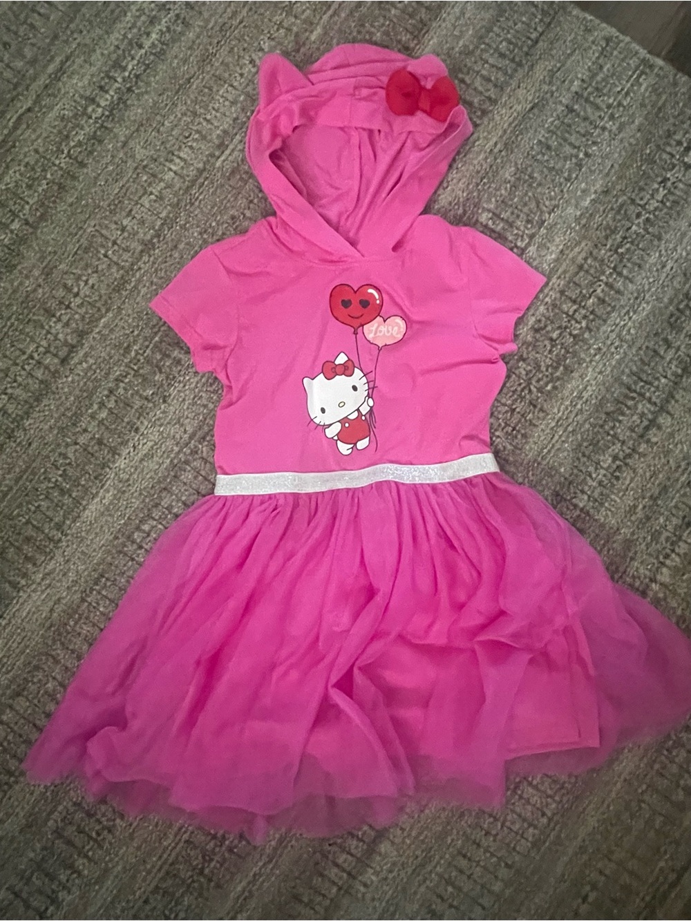 Sanrio Pink Hooded Hello Kitty Tulle Dress